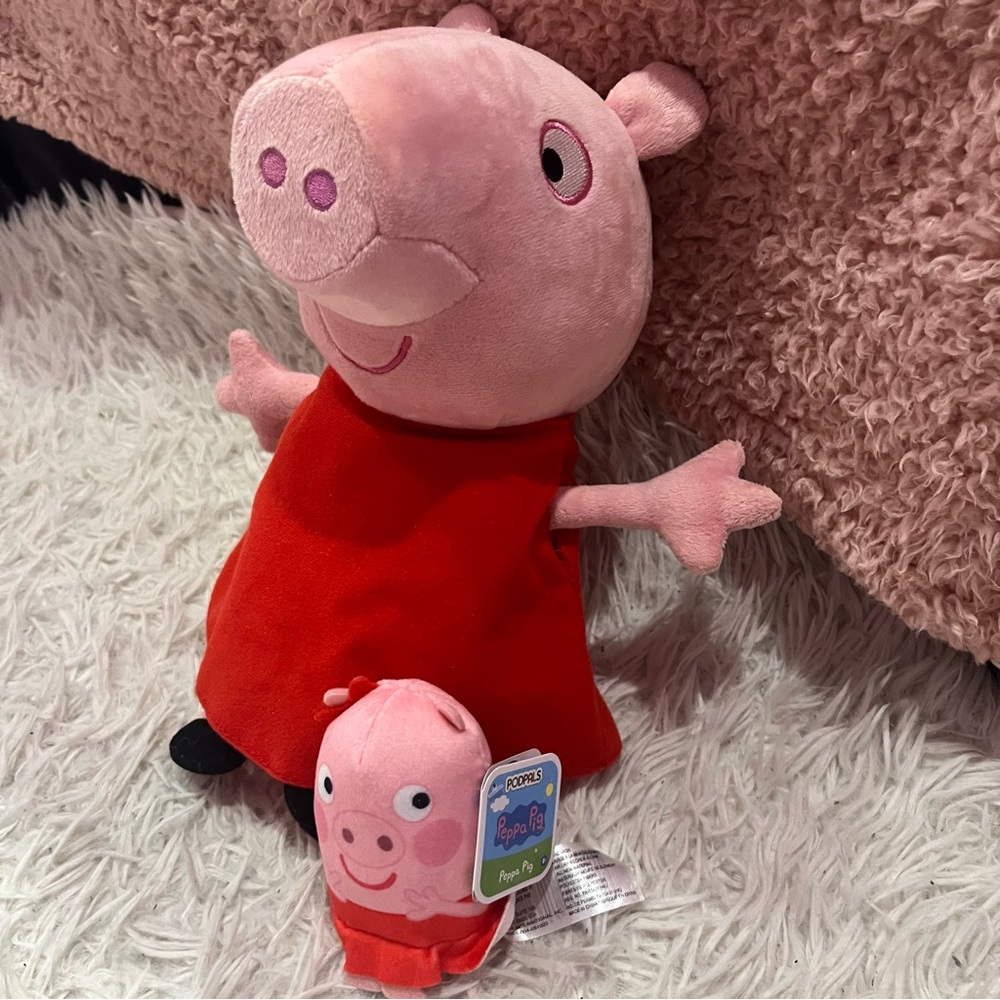 Peppa Pig Hug n Oink 12” Plush Toy Podpals mini Plush Giggles